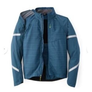 Rei Co-Op Men's Convertible Cycling Wind Breaker Jacket Hiking Blue Size Small